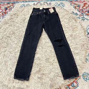 NWT Levi’s 501 black jeans size 24x30